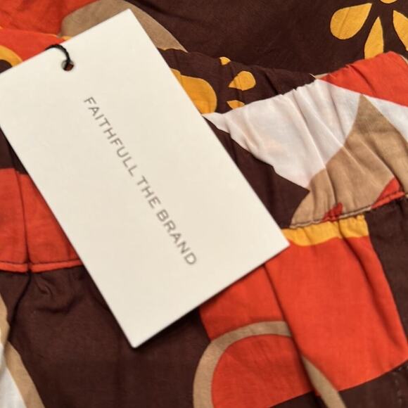 NWT FAITHFULL THE BRAND Celvia Pant Ulani Floral  Sold at Anthropologie Size 6 - Picture 7 of 9